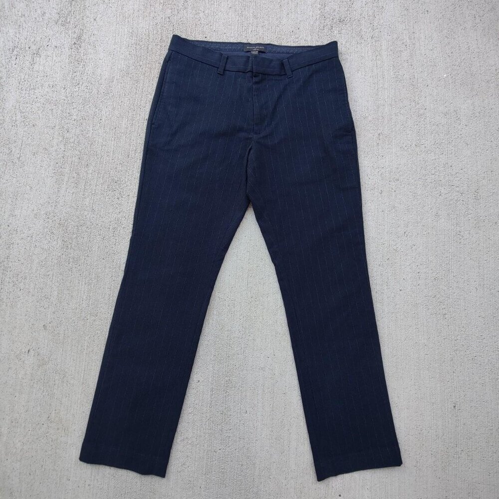 'Banana Republic' navy pinstripe dress pants men's 32